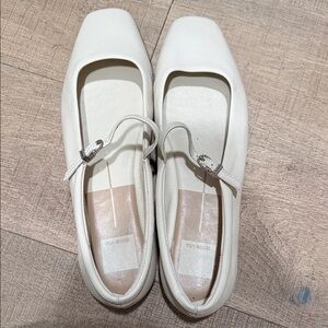 Dolce Vita Cream Square-Toe Flats